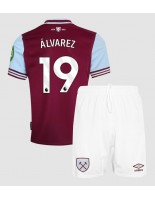 West Ham United Edson Alvarez #19 Hjemmedraktsett Barn 2024-25 Korte ermer (+ bukser)